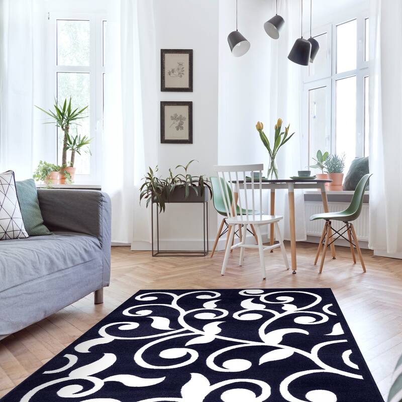 SUSSEXHOME Area Rugs Modern Design for Living Room