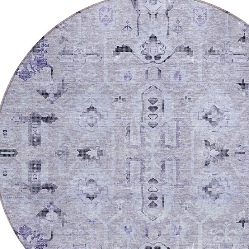 HomeRoots Oriental Traditional Rectangle Outdoor Rug