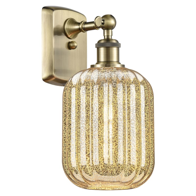 Innovations Lighting 516-1W-13-7 Preston Sconce Preston 13" Tall Wall - Antique Brass / Mercury