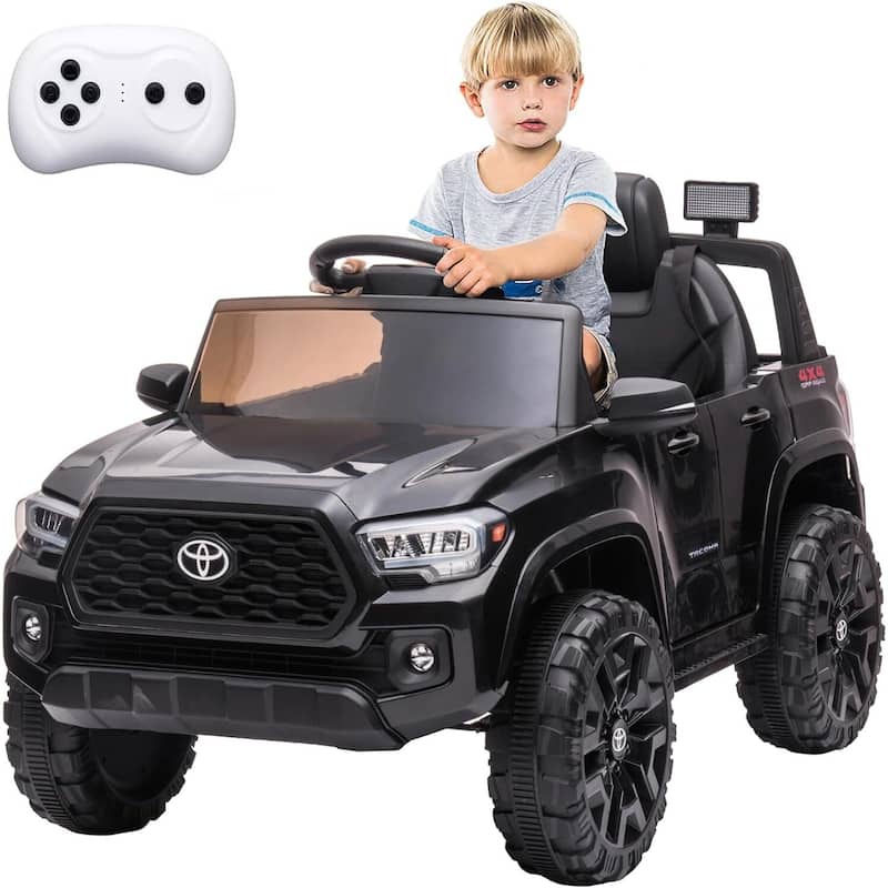 Officially Licensed Toyota Tacoma 12V Kids Ride On Car - Black