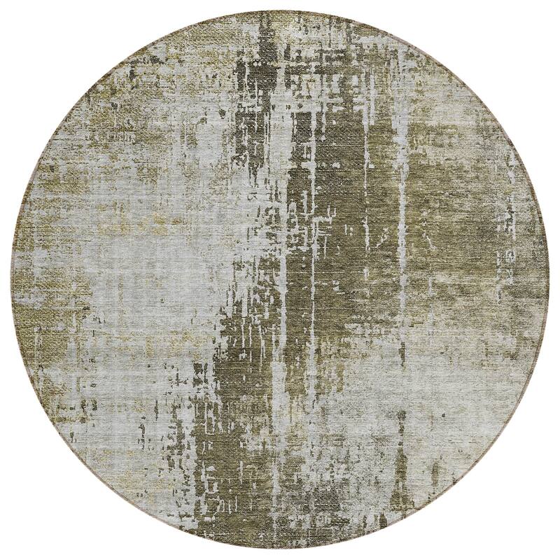 Machine Washable Indoor/ Outdoor Chantille Abstract Ombre Rug