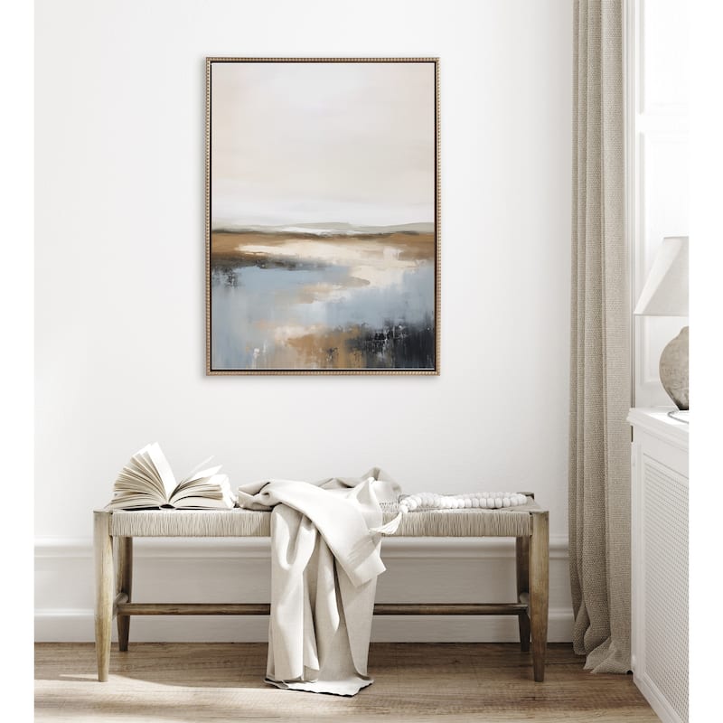 Sylvie Beaded Idyllic Retreat Framed Canvas by Amy Lighthall