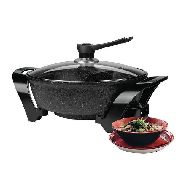 Brentwood SK-72BK Electric Non-Stick 6-Quart Shabu Shabu Pot. Opens flyout.