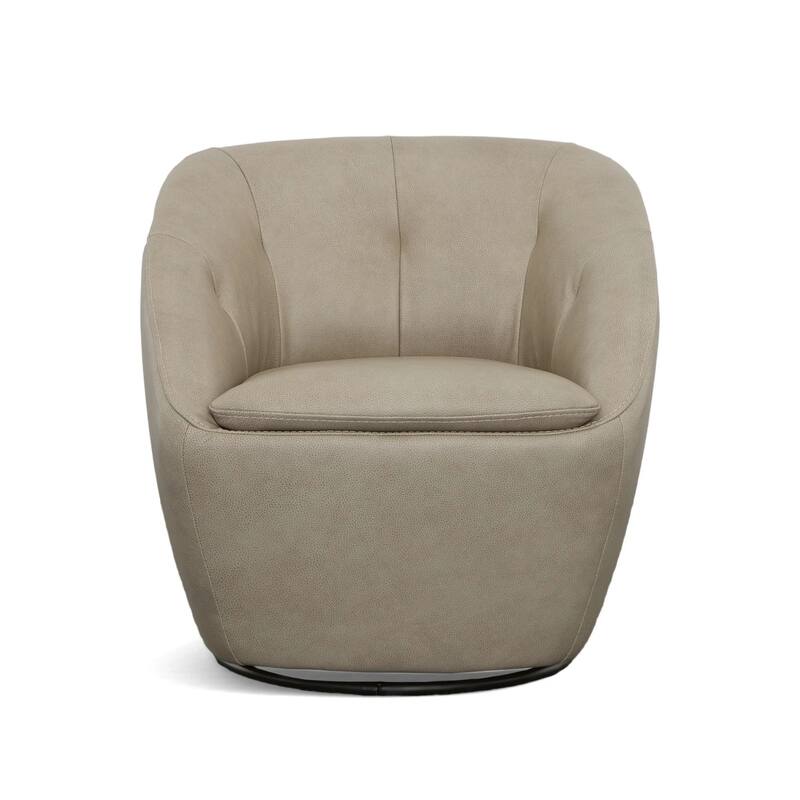Wade Brown Leather 360° Swivel Chair by Flexsteel