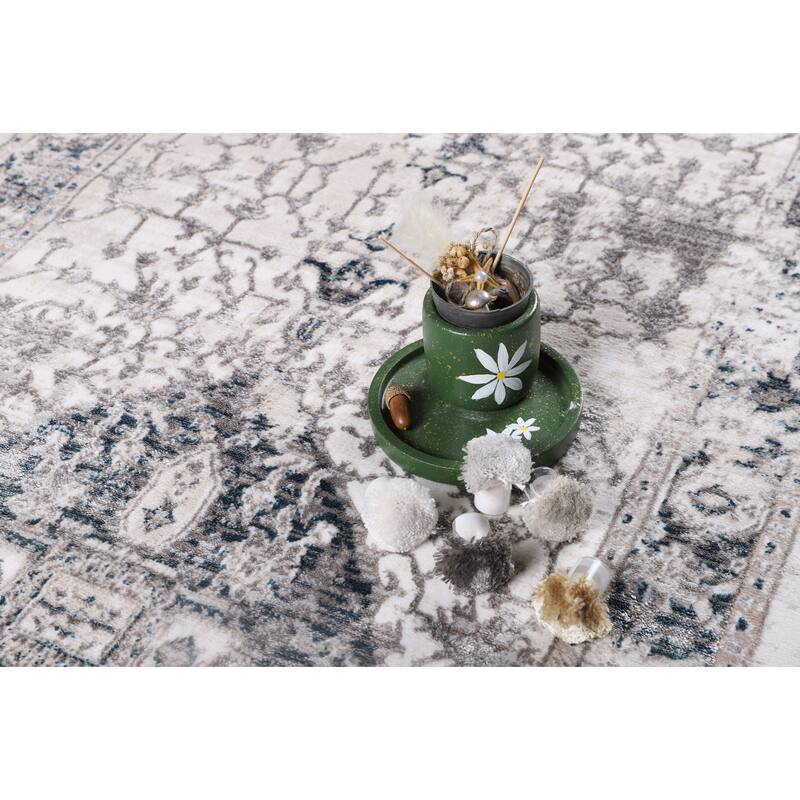 Viana Collection Modern Abstract Area Rug