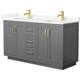 Option Dark Gray / Giotto Quartz Top / Brushed Gold