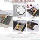 preview thumbnail 12 of 42, Dual-Mount Stainless Steel Workstation Kitchen Sink built in Accessories