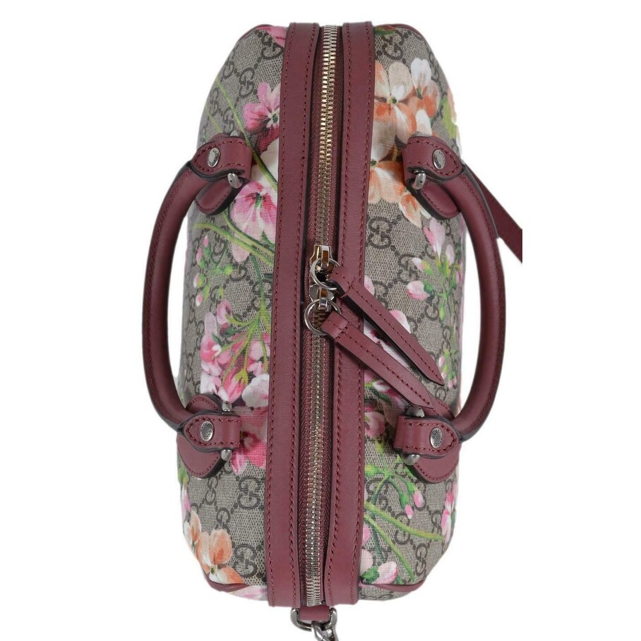 Shop Gucci Women S 409529 Small Gg Supreme Blooms Convertible