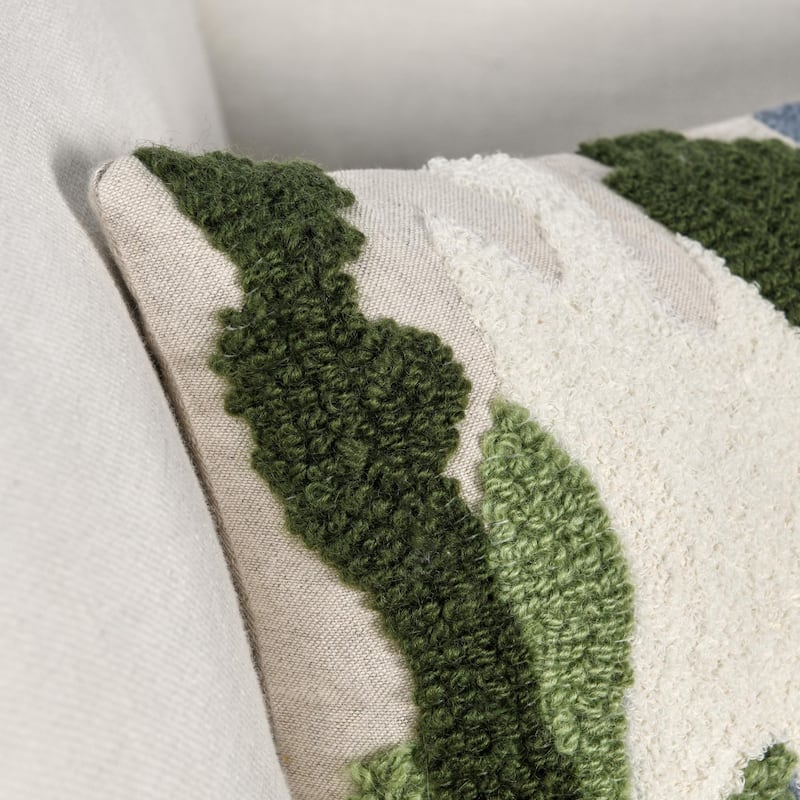 Villa by Classic Home Caney 22" Linen Blend Throw Pillow