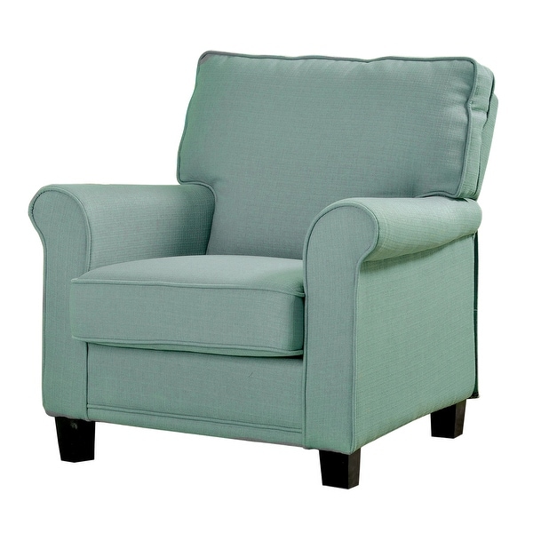 Belem Light Blue Wingback Accent Chair On Sale