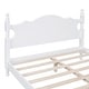 preview thumbnail 10 of 11, Full Size Wood Platform Bed Frame with Slat Support, Retro Design with Sturdy Wooden Construction