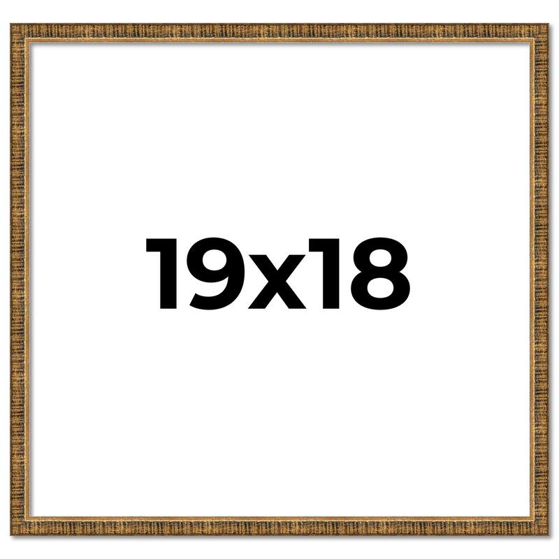 19x18 Frame Gold Kingsley Distressed Solid Wood Picture Frame Width