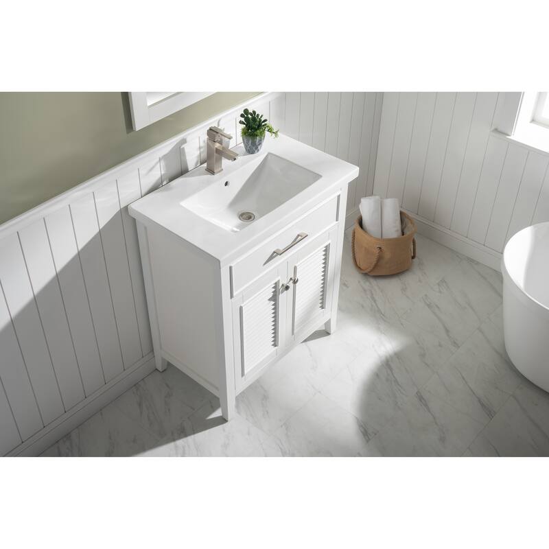 Cameron 30" Single Sink Vanity in White
