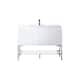 Option Brushed Nickel Base, Glossy White Top
