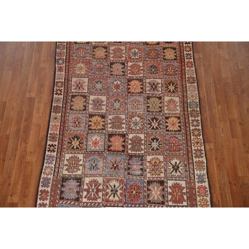 Vegetable Dye Bakhtiari Persian Antique Area Rug Handmade Wool Carpet - 4'6"x 9'3"