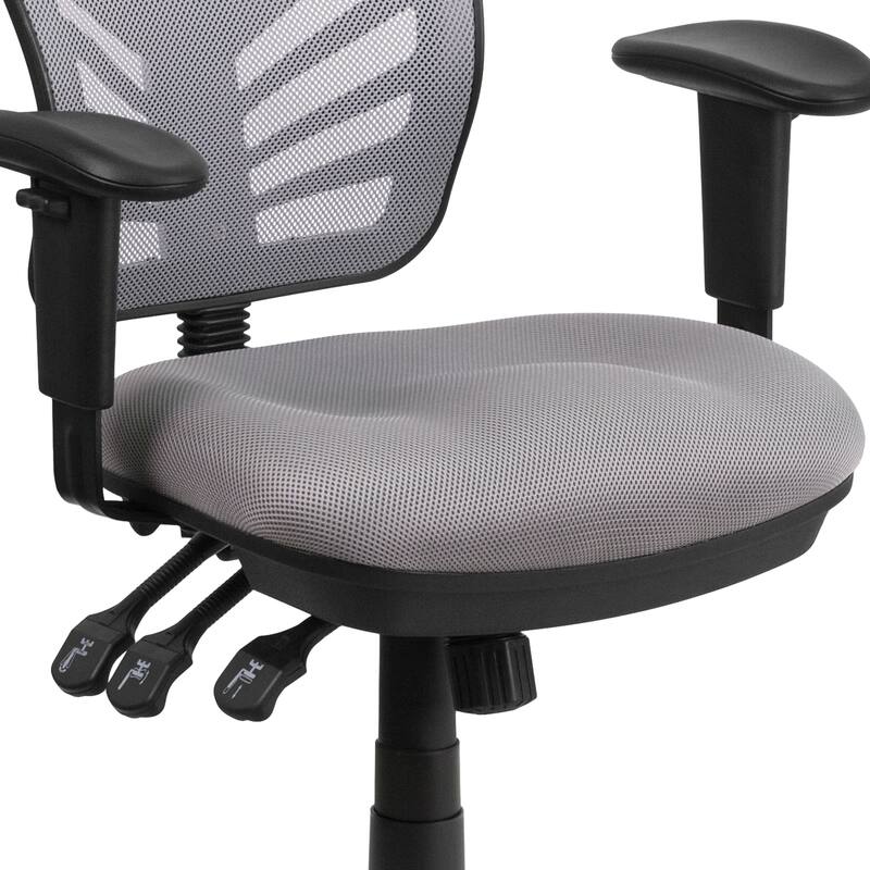 Mid-back Blue Mesh Adjustable Ergonomic Office Chair