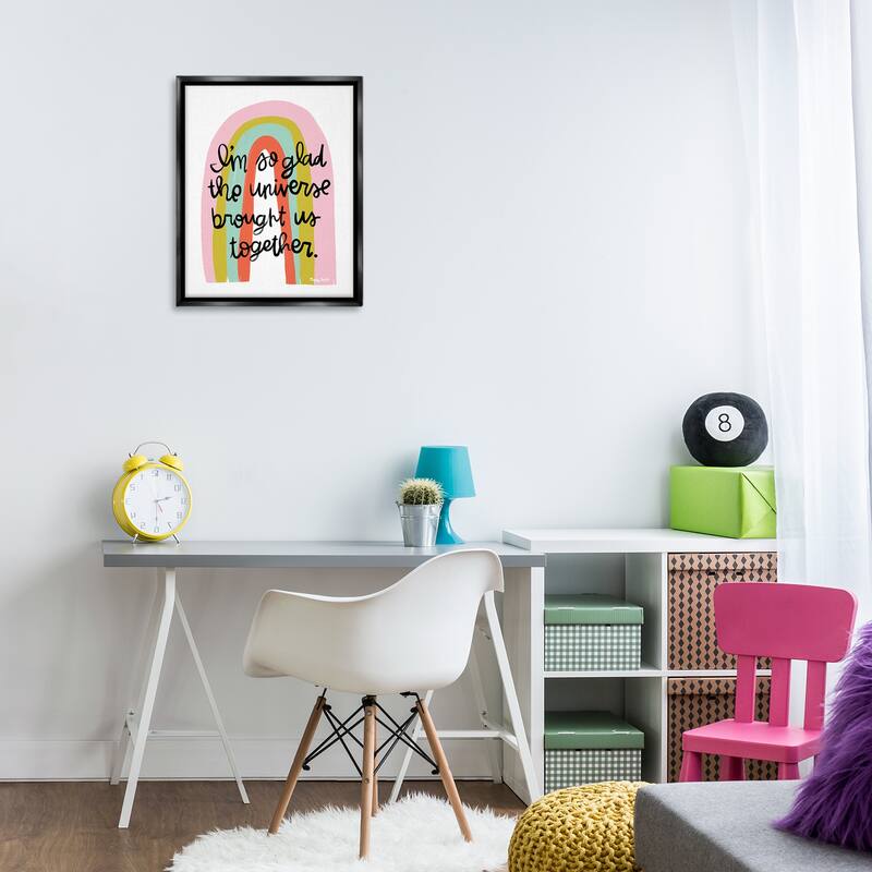 Stupell Universe Brought Us Together Framed Floater Canvas Wall Art Design By Mandy Ford Art + Illustration
