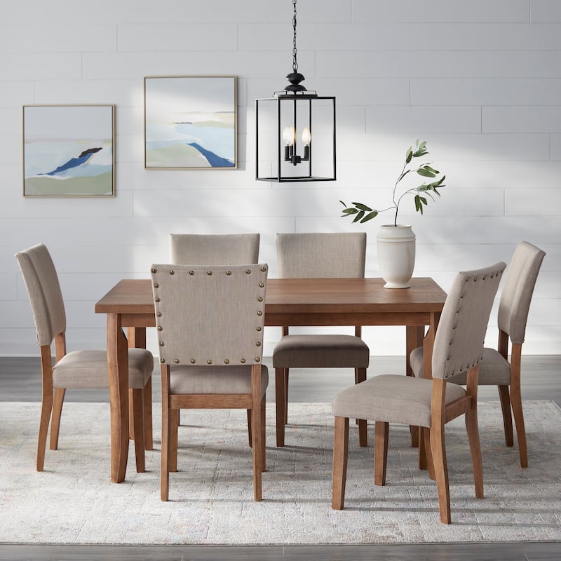 Simple Living Provence Dining Set - Driftwood 7-piece