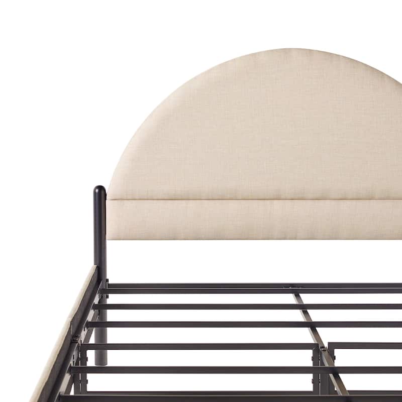 Middlebrook Designs Modern Arch Headboard Queen Bedframe