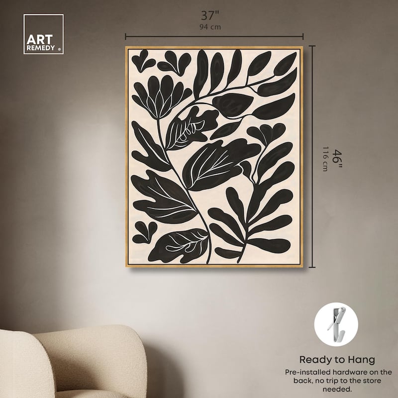 Ebony Eden Essence I Canvas by Art Remedy