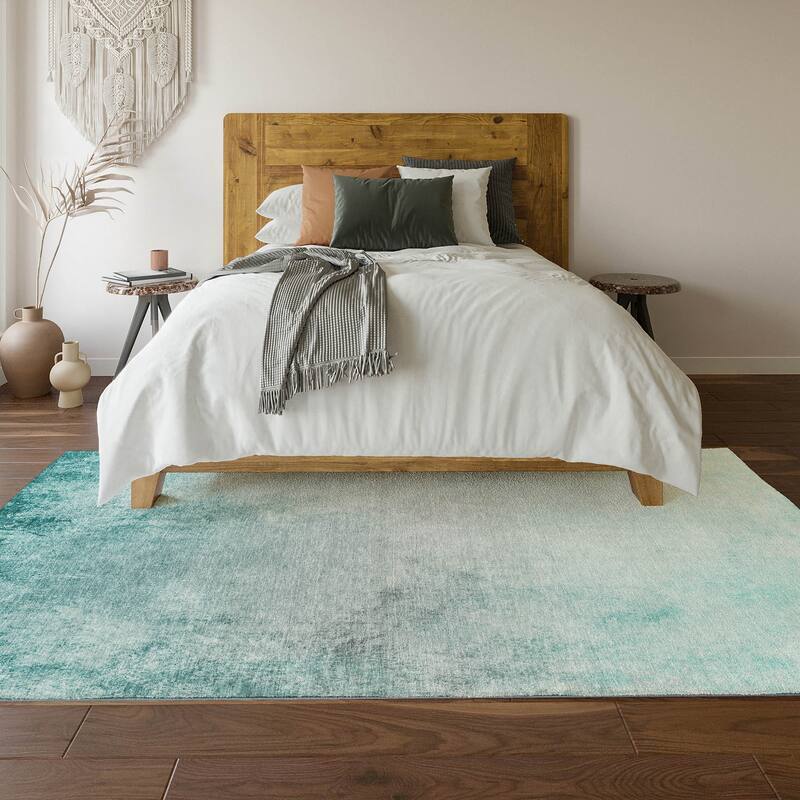 Premium Washable Super Soft Solid Ombre Mayfield Rug