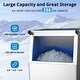Commercial Ice Cube Maker Machine 35kg Per 24hrs 15kg Bin 22x22mm Cubes Hzb35