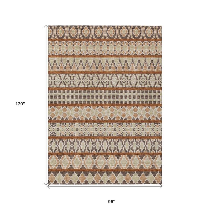 HomeRoots Quatrefoil Transitional Rectangle Outdoor Rug