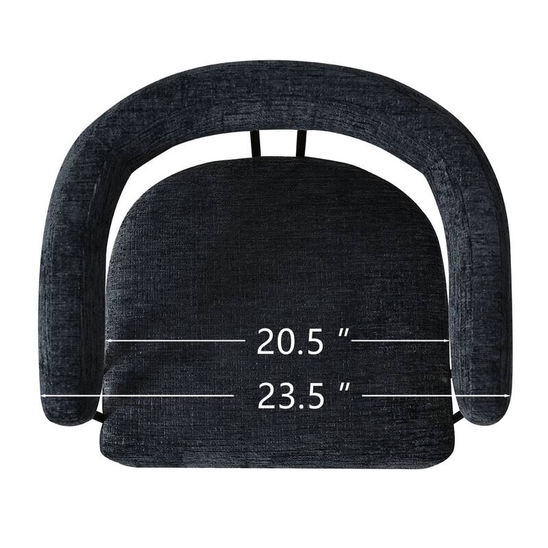 25" Seat Height Upholstered Chenille Gold Matel Counter Stool