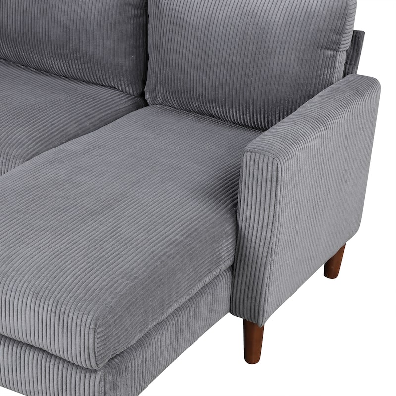 103'' U-Shaped 4-Seat Sectional Sofa with 2 Chaises, Solid Wood Legs, and Ample Space