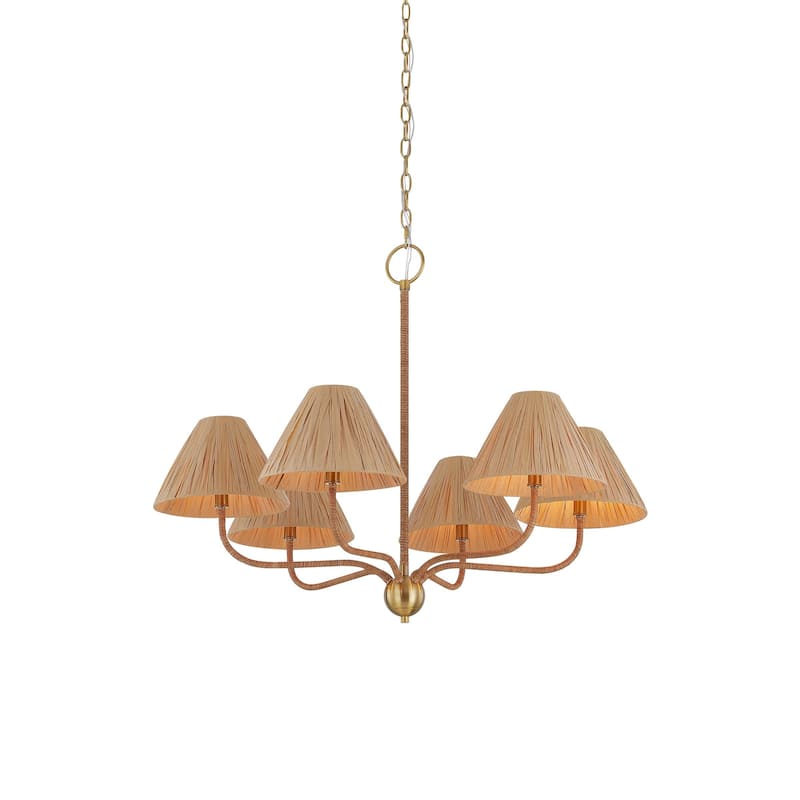 Rosalie 6-Light Chandelier, Natural