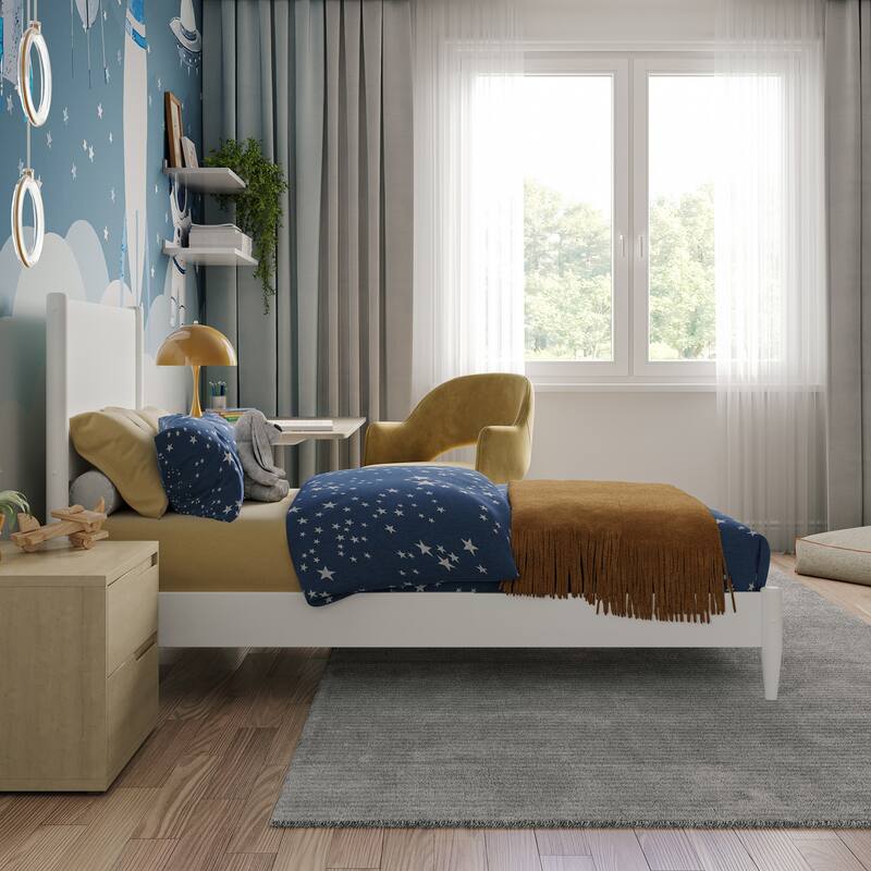 Pasadena Solid Wood Low Profile Platform Bed