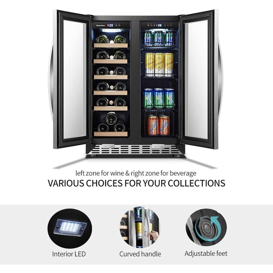 wine and beverage coolers under counter