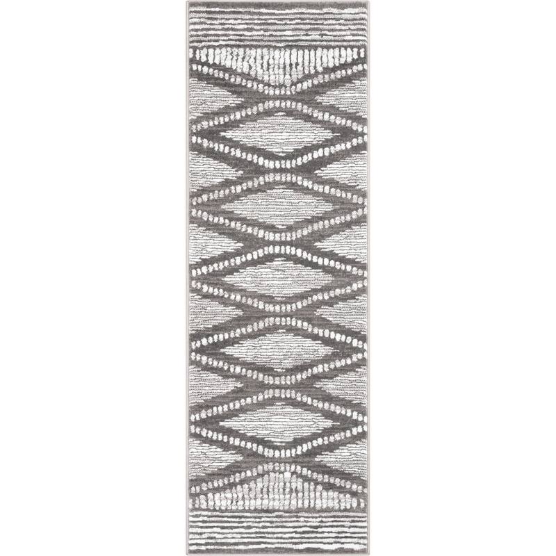 Well Woven Dulcet Aosta Tribal Diamond Pattern Area Rug