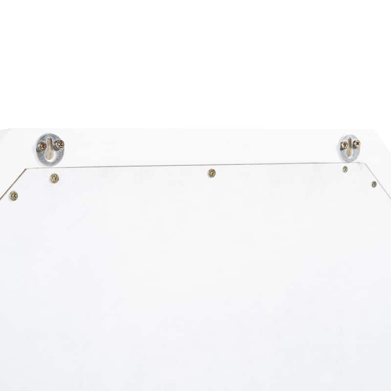 Retro Makeup Desk with Large Mirror, 3-Drawer Dressing Table