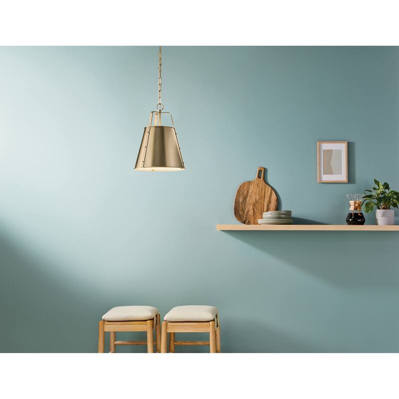Kichler Lighting Etcher 13 in. 1-Light Pendant Light