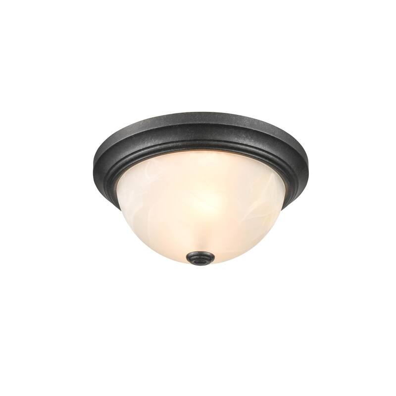 Millennium Lighting Metal 2 Light Flush Mount Ceiling Fixture in Multiple Finishes - N/A