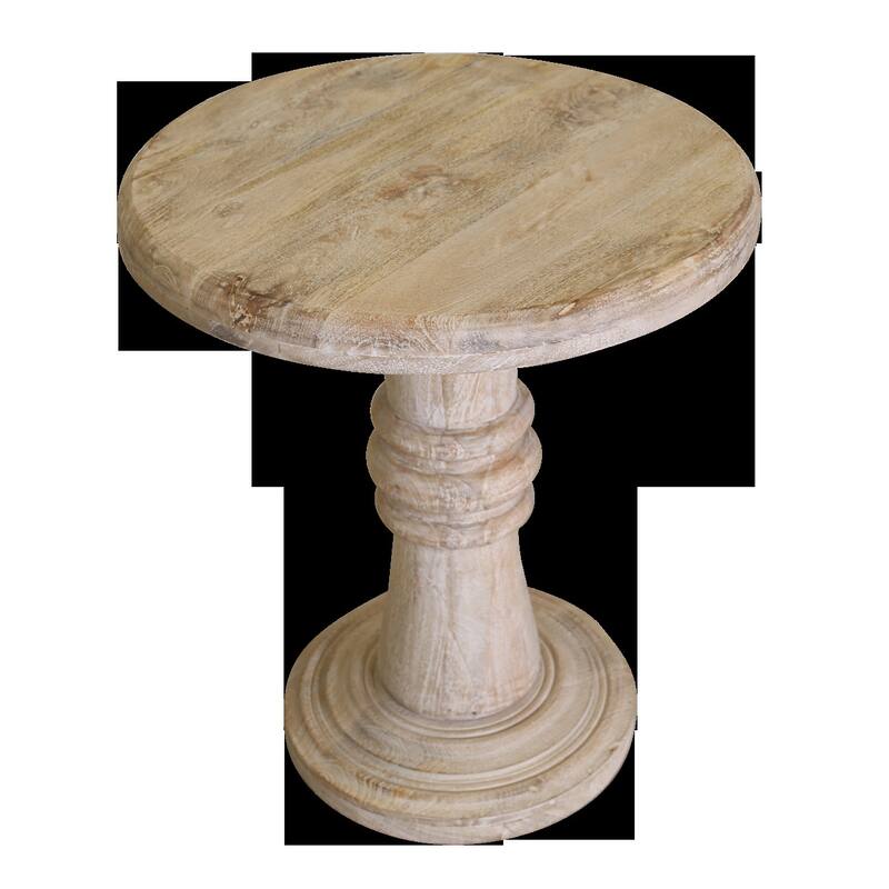 HomeRoots 28" Brown Solid Wood End Table