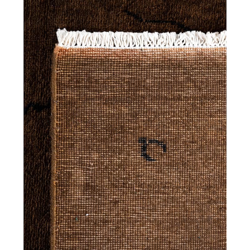 Overdyed One-of-a-Kind Hand-Knotted Area Rug - Brown - 3' 1" x 5' 2"