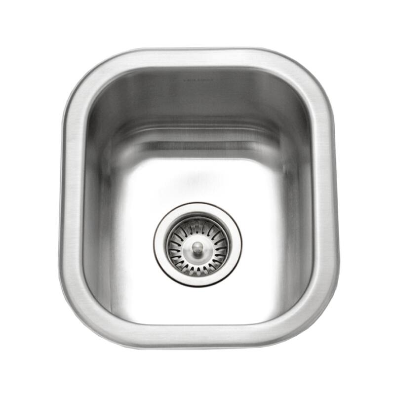 Houzer Club 13 inch Stainless Steel Undermount Bar Sink with Strainer & Grid