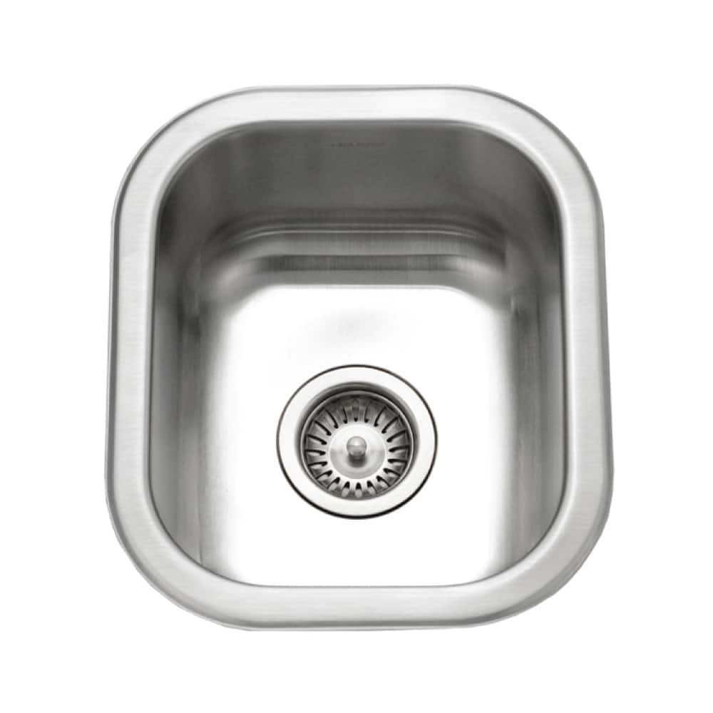Houzer Club 13 inch Stainless Steel Undermount Bar Sink with Strainer & Grid