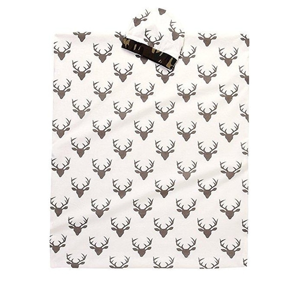 Soft Newborn Baby Deer Print Blanket Bedding Blanket Bed Bath