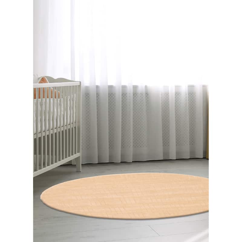 Kashkuli Gabbeh Tan Rug 5'4" x 5'4" - 5'4 x 5'4