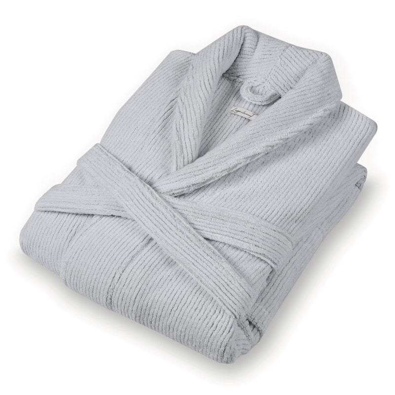 Slim Ribbed Bathrobe