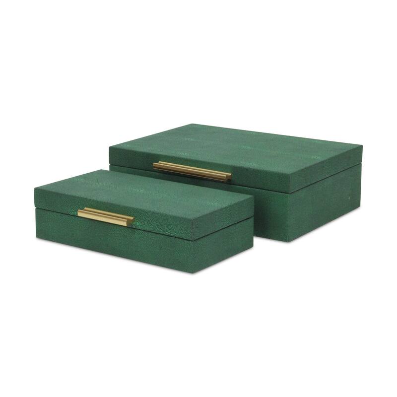 Lusan Black Vinyl Decorative Box Set