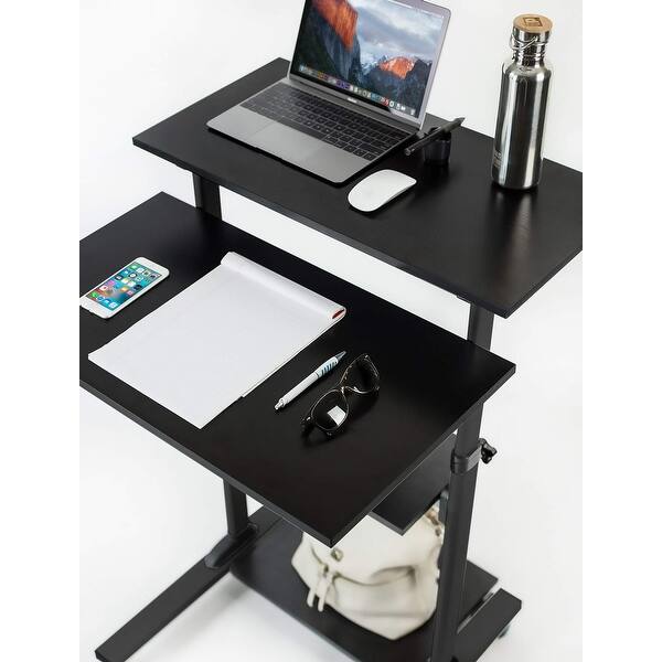 Mount It Mobile Stand Up Desk Height Adjustable Computer Work Station Rolling Presentation Cart Overstock Mount It Mobile Stand Up Desk Height Adjustable Computer Work Station Rolling Presentation Cart Overstock