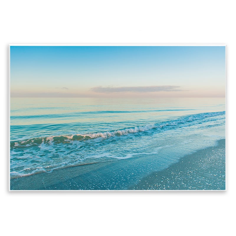 Stupell Serene Waves at Sunrise Wall Plaque Art Design By Mary Lou Johnson - 19 x 13
