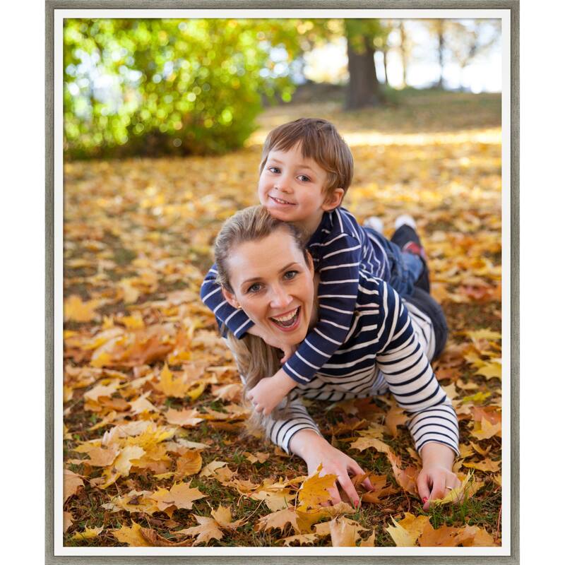 Lucie Black Framed Picture Frame, Photo Frame - 20x24 - Lucie Silver White