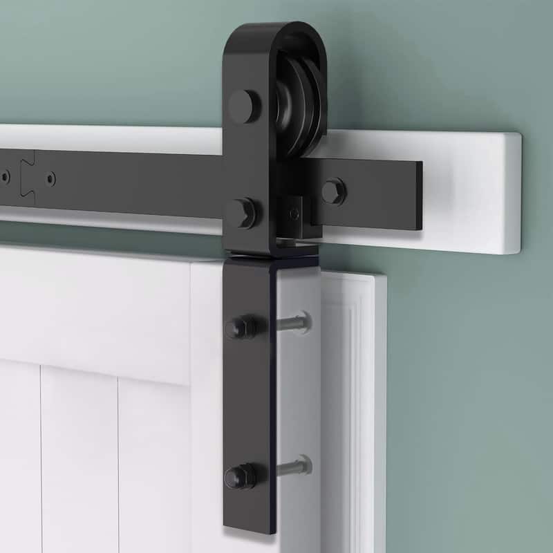 60" 72" 80" Bi-Folding Sliding Barn Door Hardware Track Kit,Door Not Included (Fit Bifold Doors)
