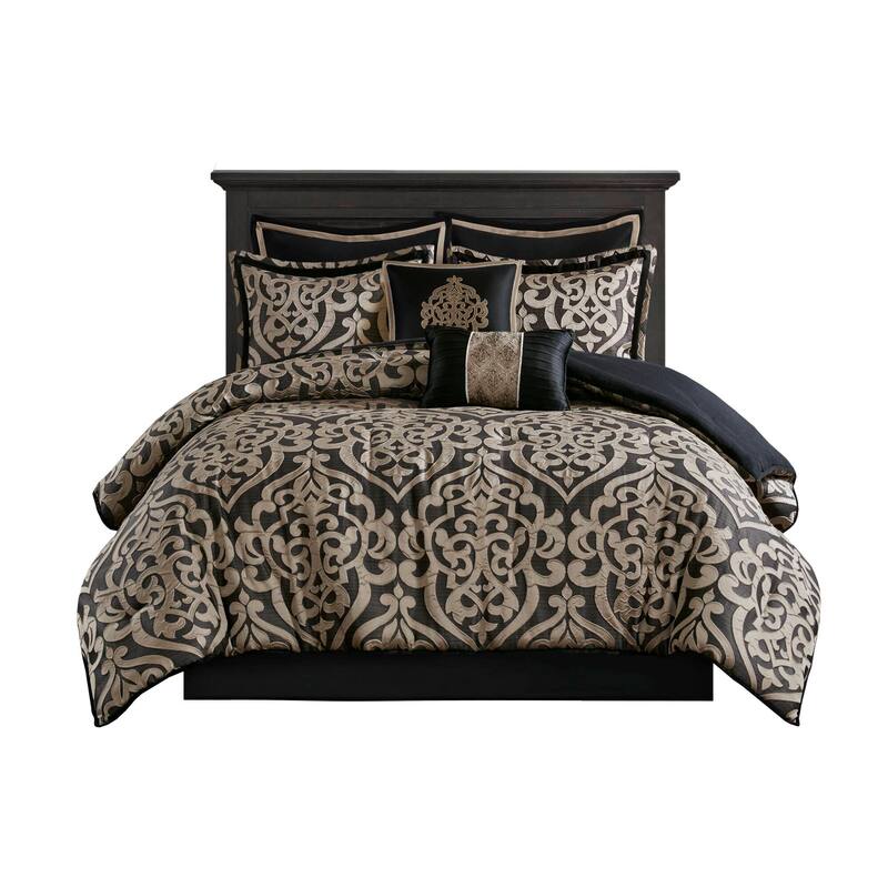 8PCS Queen Jacquard Comforter Set