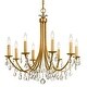 preview thumbnail 1 of 3, Bridgehampton Bronze Crystal 8-light Chandelier - 28'' W x 29'' H